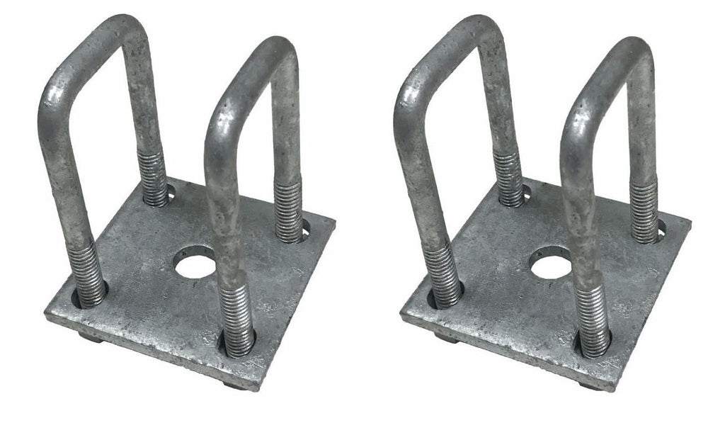 Kit de placas de unión galvanizadas para eje de remolque cuadrado de 1,5"