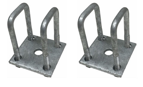 Kit de placas de unión galvanizadas para eje de remolque cuadrado de 1,5"