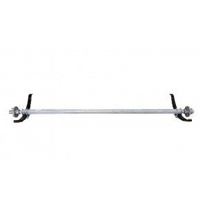 1500 lb Extended Galvanized PWC Trailer Axle w/ Hubs and Springs HF 91.5 SC 81.5