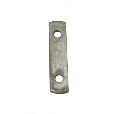 4" x 1" x .25" Galvanized Flat Plate w/ 1/2" Holes