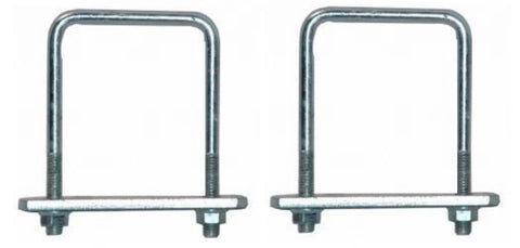 Kit de montaje de cabrestante con perno en U de zinc para remolques con recubrimiento de polvo negro