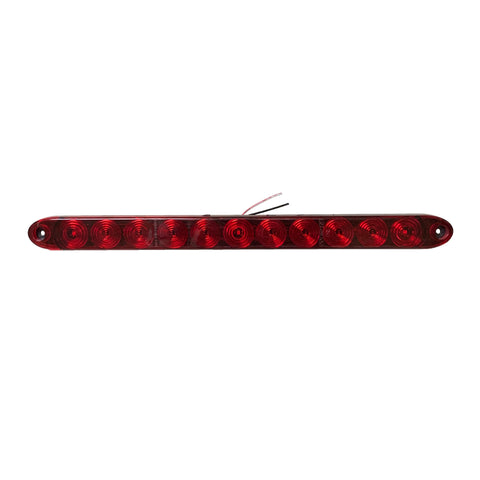 TecNiq Red Low Profile ID Light Bar w/ Ground Terminal