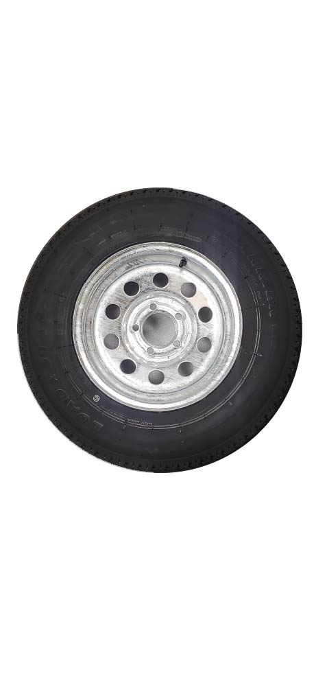 Neumático y rueda galvanizados de 14″ ST205/75R14 D Rango de carga