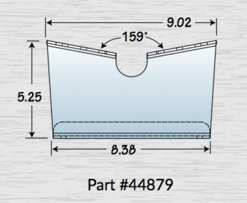 Flat Pontoon Boat Trailer Bunk Bracket for 2' x 4' Boards