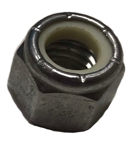 Écrous hexagonaux Nylock en acier inoxydable à filetage 3/8"-16
