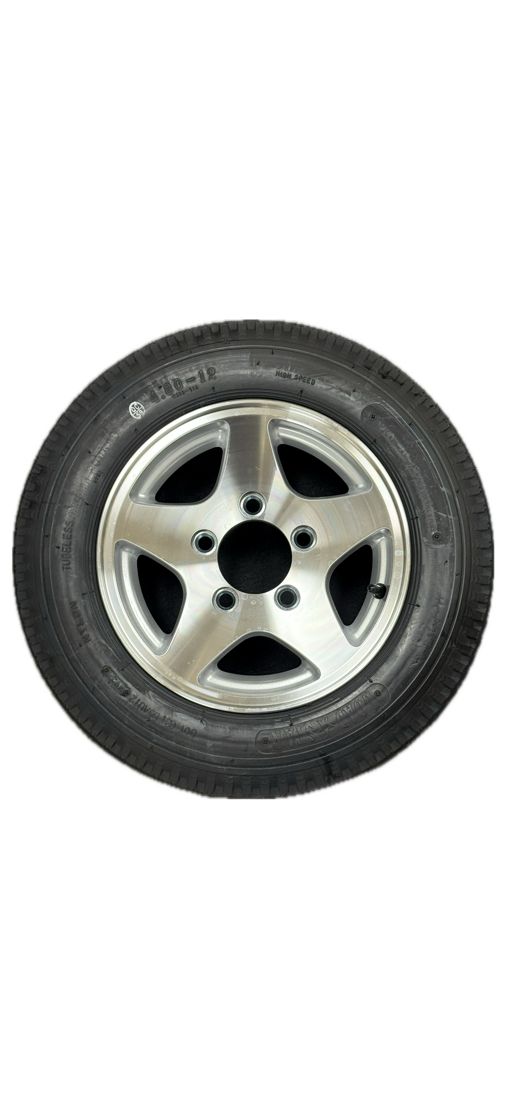 4.80 x 12" C Load Range STAR Mag Aluminum Tire & Wheel, Bias - Kenda/Loadstar