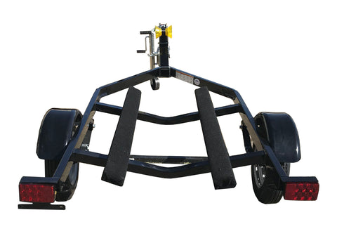 PWT800B | Lightweight Black Powder Coated Single Personal Watercraft Trailer