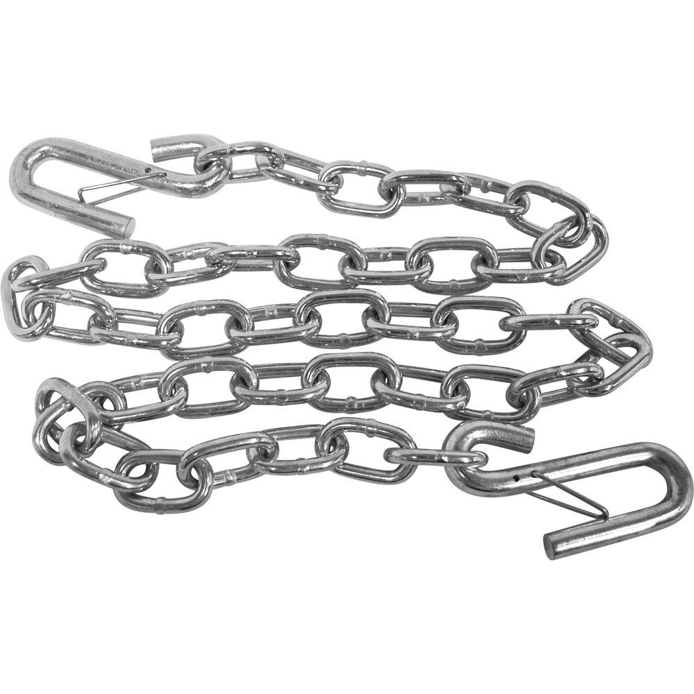 3/16 S-Hook with Latch Trailer Safety Chain - 48 - Com-Fab Trailers