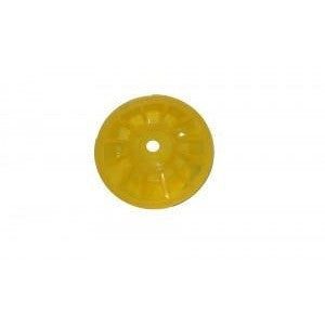 3″ Amber Poly Bow Roller Bell End