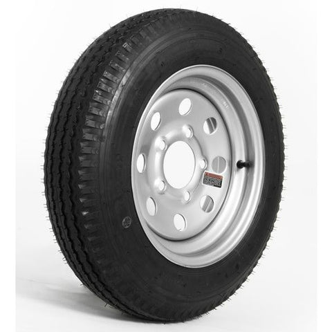 4.80 x 12″ C Load Range Silver E-Coat Tire & Wheel
