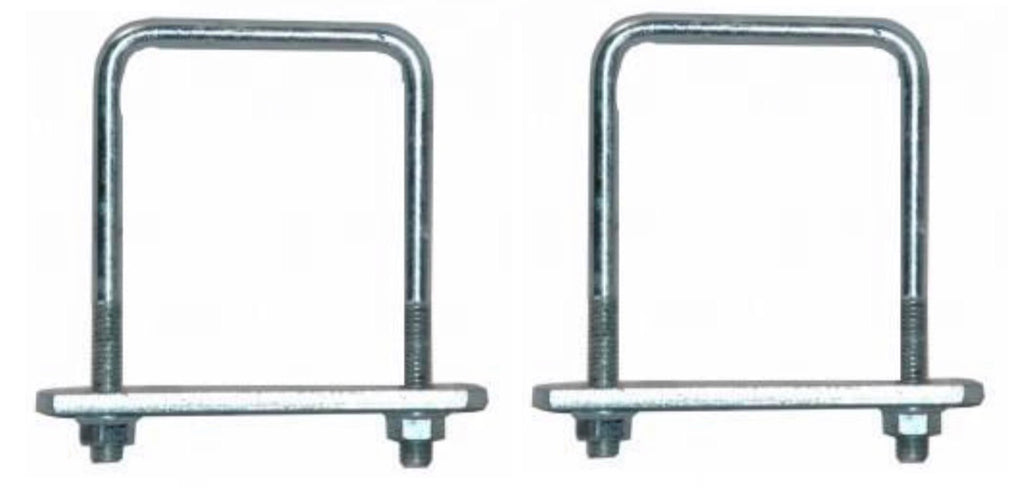 Kit de montaje de cabrestante con perno en U de zinc para remolques con recubrimiento de polvo negro