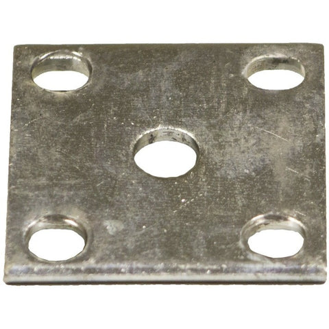 Zinc Axle Tie Plate for 1.5" Square Trailer Axle